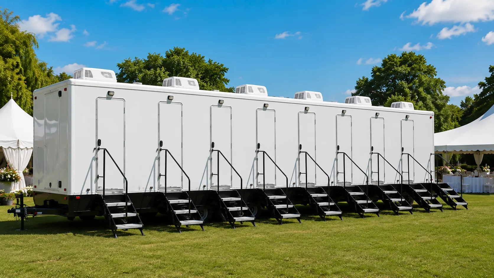 8 Stall Restroom Trailer in Concord, CA