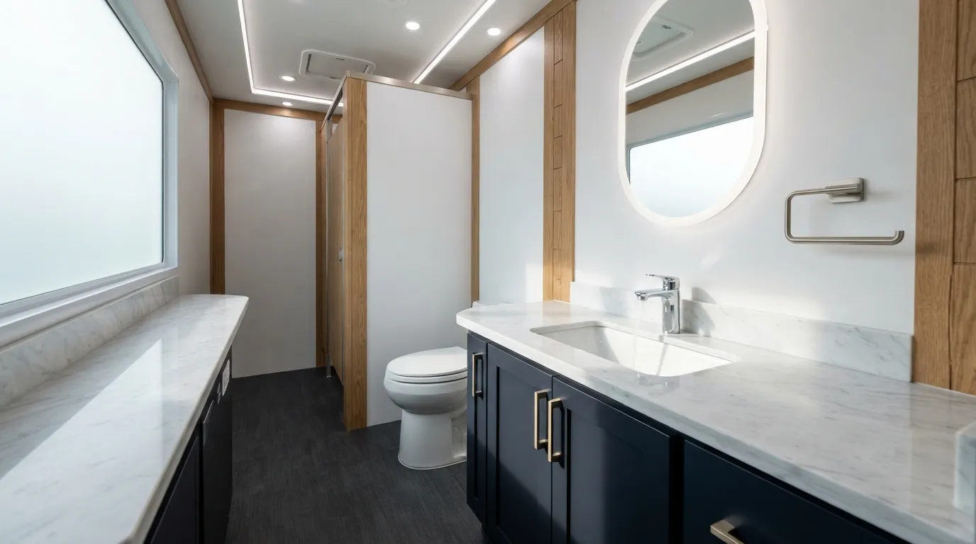 Luxury Restroom Trailer in Concord, CA