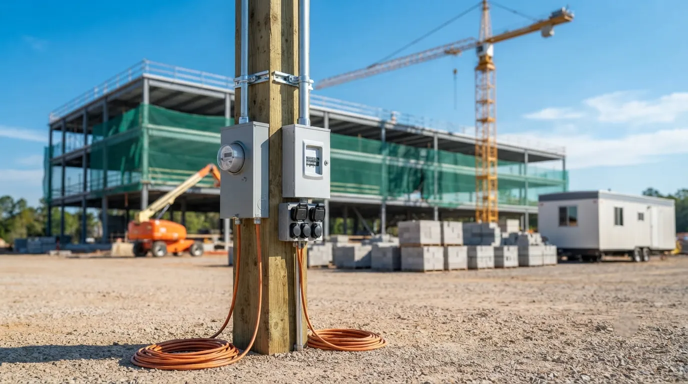 Temporary Power Pole in Concord, CA